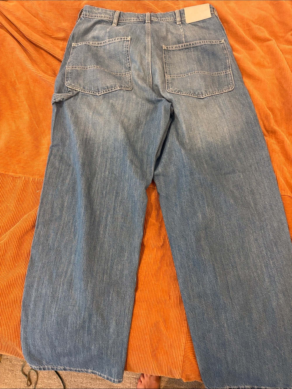 We The Free Relaxed Wide-Leg Light Blue Denim Jeans